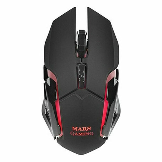 Mouse Gaming con LED Mars Gaming MMW 3200 dpi Nero