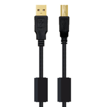 Cavo USB 2.0 A con USB B NANOCABLE 10.01.1203 Nero 3 m (1 Unità)
