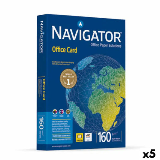 Carta per stampare navigator office card bianco a4 (5 unità) ufficio e cancelleria prodotti di carta per ufficio