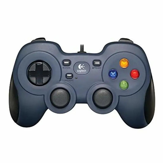 Controller gaming logitech 940-000138 azzurro blu scuro pc elettronica video games plug & play controller gaming
