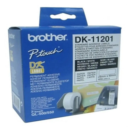 Etichette per stampante brother dk11201 29 x 90 mm bianco ufficio e cancelleria materiale per ufficio etichette