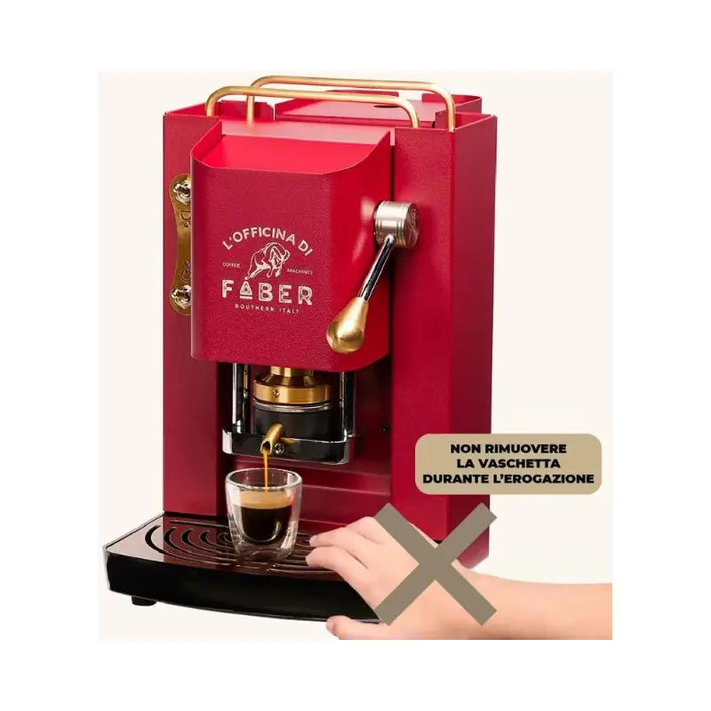 Faber italia procherrybasott macchina per caffè automatica/manuale macchina per caffè a cialde 1,3 l ds - market
