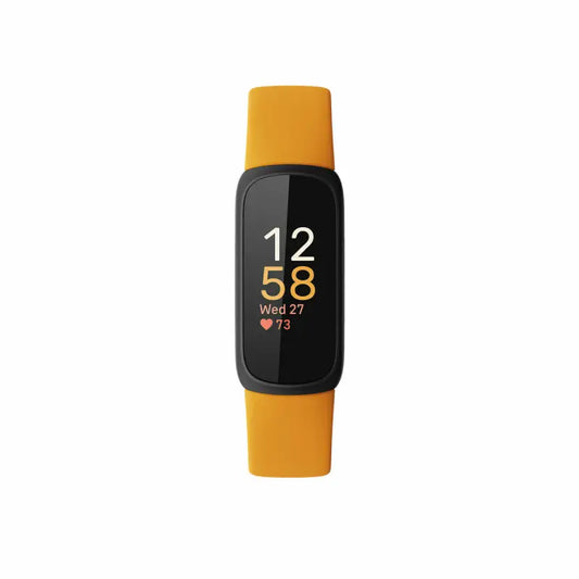 Orologi sportivi fitbit inspire 3 nero arancio (ricondizionati a) sport e attività all’aria aperta elettronica