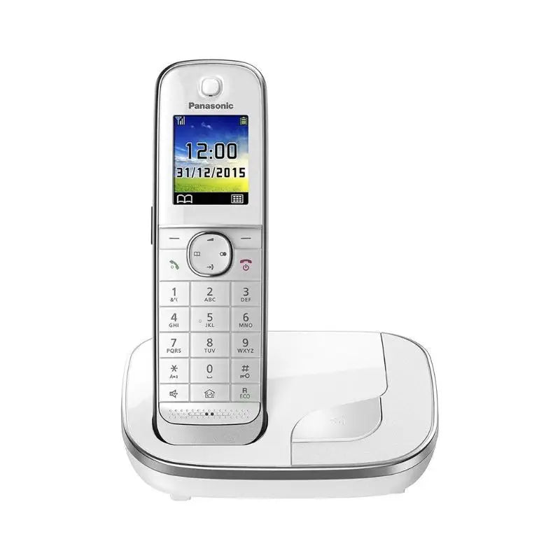 Panasonic kx-tgj310 telefono dect identificatore di chiamata bianco ds-market panasonic kx-tgj310 telefono dect